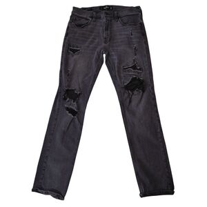 Hollister Men's Distressed Slim Straight Jeans
